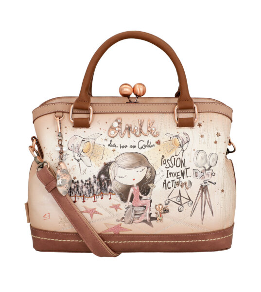 Anekke Hollywood Short Handle Bag Bügeltasche 38701-061 natur/braun