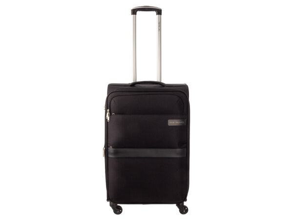 Top Travel  Koffer Spinner 42243060 ca. 60 cm mit Dehnfalte schwarz