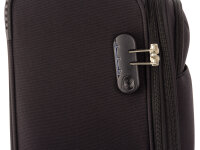 Top Travel  Koffer Spinner 42243060 ca. 60 cm mit Dehnfalte schwarz