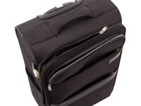 Top Travel  Koffer Spinner 42243060 ca. 60 cm mit Dehnfalte schwarz