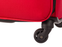 Top Travel  Koffer Spinner 42243071 ca. 70 cm mit Dehnfalte rot / schwarz