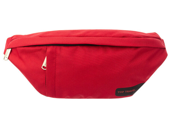 Top Travel 422432 Bauchtasche Hüfttasche Gürteltasche rot / schwarz