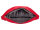 Top Travel 422432 Bauchtasche Hüfttasche Gürteltasche rot / schwarz