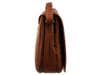 Prato Jagdttasche XL mit Überschlag  cognac