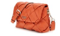 GUESS Zaina Flap Shoulder Bag Damen Handtasche orange
