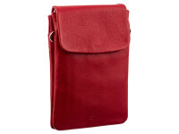 Prato AJ12 Handy Umhängetasche Rindleder red