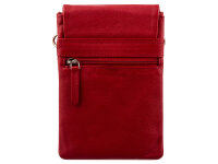Prato AJ12 Handy Umhängetasche Rindleder red