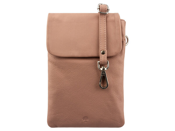 Prato AJ12 Handy Umhängetasche Rindleder rose