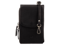 Prato AJ11 Handy Umhängetasche Rindleder black