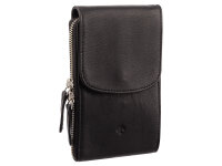 Prato AJ11 Handy Umhängetasche Rindleder black