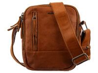 Prato LM Shahid J41-R Rindleder Umhängetasche cognac