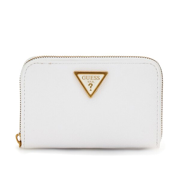 GUESS Cosette SLG Medium Zip Around Wallet Damen Geldbörse white
