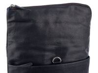 Prato LM Asif Al16-N Cityrucksack Rindleder Rolltop dkblau