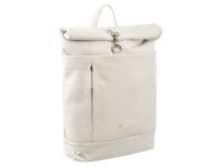 Prato LM Asif Al16-N Cityrucksack Rindleder Rolltop white