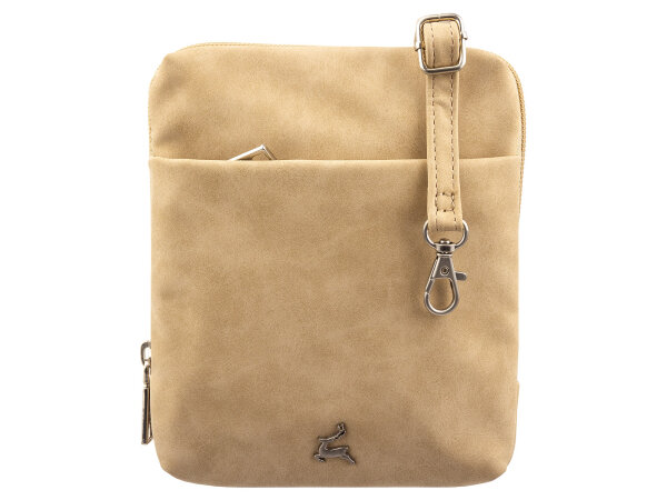 Prato S911-P LM Joyce Vintage PU Umhängetasche beige