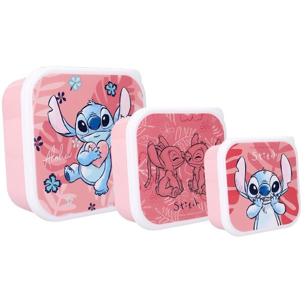 Vadobag Snackbox 3 tlg. Brotboxen Stitch Bon Appetit!