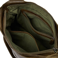 The Chesterfield Brand Marseille Schultertasche Leder 02 olivegrün