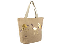 JSI Bade Shopper 1088 Tasche Maritim Strandtasche Flamingo