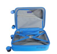 Saxoline Twist S ABS/PC Trolley TSA Zahlenschloss Spinner 54 cm blue gradient