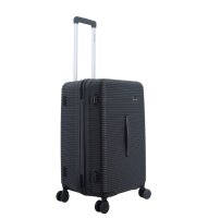 Saxoline Twist Trunk M ABS/PC Trolley TSA Zahlenschloss Spinner 68 cm black