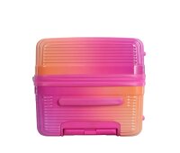 Saxoline Twist Trunk M ABS/PC Trolley TSA Zahlenschloss Spinner 68 cm fuchsia gradient