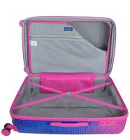 Saxoline Twist L ABS/PC Spinner Koffer Set Gr. S/M/L mit TSA-Zahlenschloss fuchsia gradient