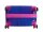 Saxoline Twist L ABS/PC Spinner Koffer Set Gr. S/M/L mit TSA-Zahlenschloss fuchsia gradient