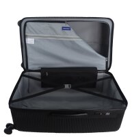 Saxoline Twist Trunk ABS/PC Spinner Koffer Set Gr. M/L mit TSA-Zahlenschloss black