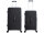 Saxoline Twist Trunk ABS/PC Spinner Koffer Set Gr. M/L mit TSA-Zahlenschloss black