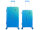 Saxoline Twist Trunk ABS/PC Spinner Koffer Set Gr. M/L mit TSA-Zahlenschloss blue gradient