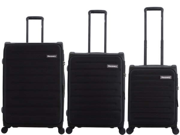 Discovery Motion EVA/POLYESTER+ABS/PP Spinner Koffer Set Gr. S/M/L mit TSA-Zahlenschloss