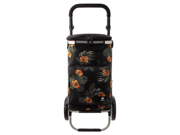 Franky Einkaufroller Einkaufstrolley mit separater Kühltasche fun flower