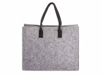 Prato Filztasche Shopper  FT01-S light grey