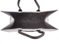 Prato Filztasche Shopper  FT01-S light grey