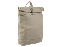 Prado City Rucksack AL16 glattes Rindleder light grey