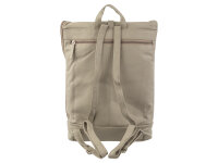 Prado City Rucksack AL16 glattes Rindleder light grey