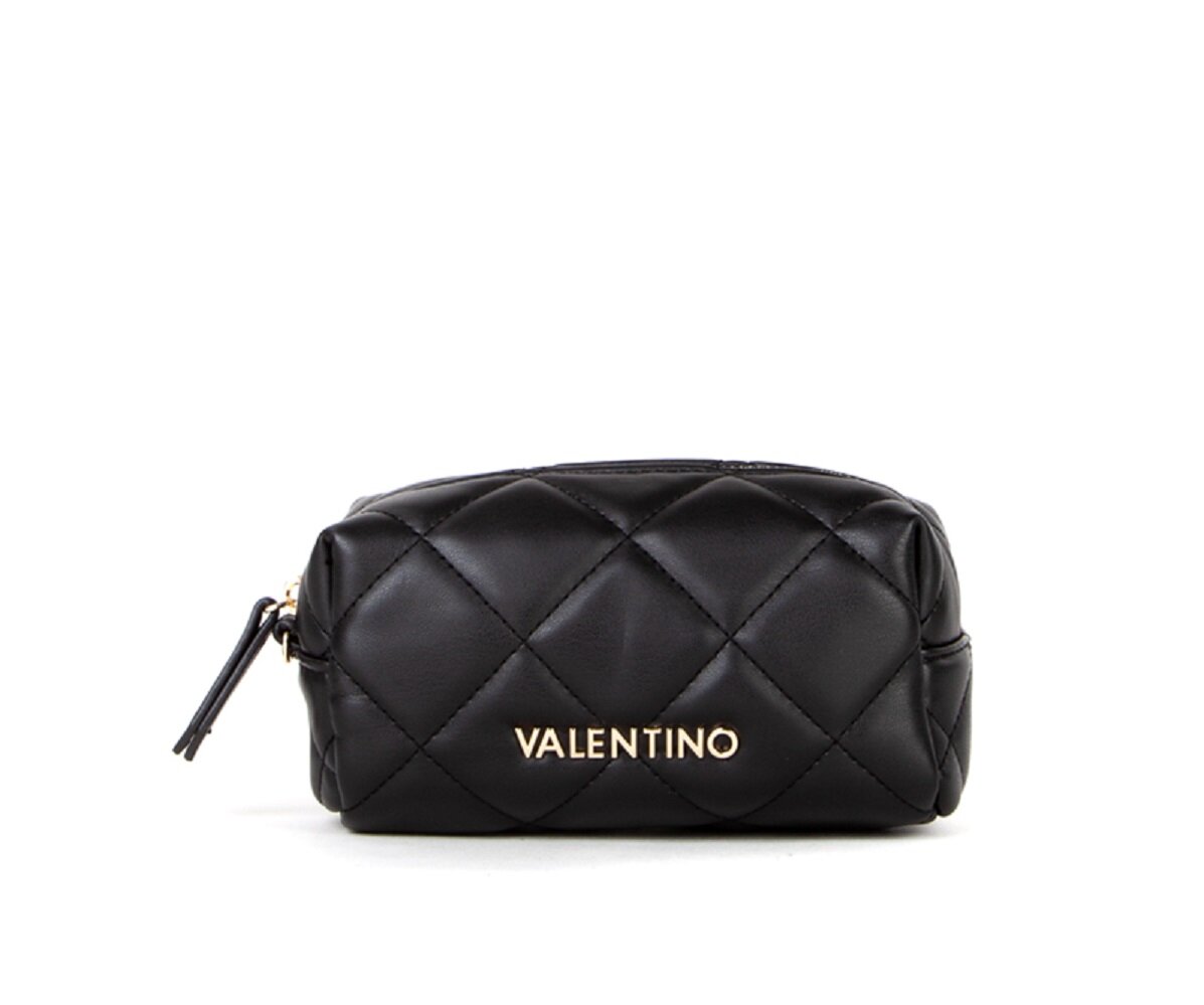 Valentino Damen Kosmetiktasche Ocarina Soft | Ca. 28 X 16,5 Cm | Gesteppt, Schwarz | Mit Reißverschlussfächern