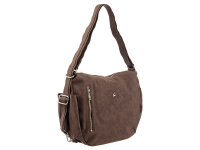Prato LM S551-P Joyce Vintage PU 2in1 Rucksack - Umhängetasche brown