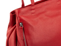 Prato LM Asif Tragetasche Handtasche geprägtes Rindleder, 31 x 28 x 10 cm (B x H x T)  - K05 rot