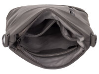 Prato LM Joyce Reißverschlusstasche Umhängetasche ca. 5 Liter S544-R dark grey