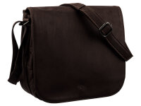 Prato Jagdttasche XL mit Überschlag brown