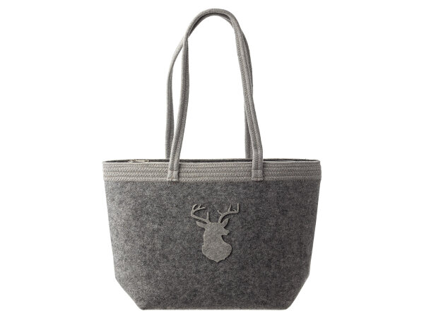Prato Filztasche Shopper FT02-S light grey