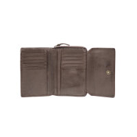 Maitre Steinbach 4060001752 Dagrete Purse Mh14Fz Leder Geldbörse Vintagelook 702 dark brown