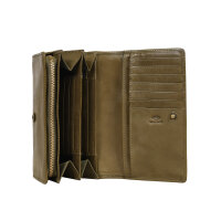 Maitre Steinbach 4060001753 Dilara Purse Lh11F Leder Geldbörse Vintagelook 661 olive night