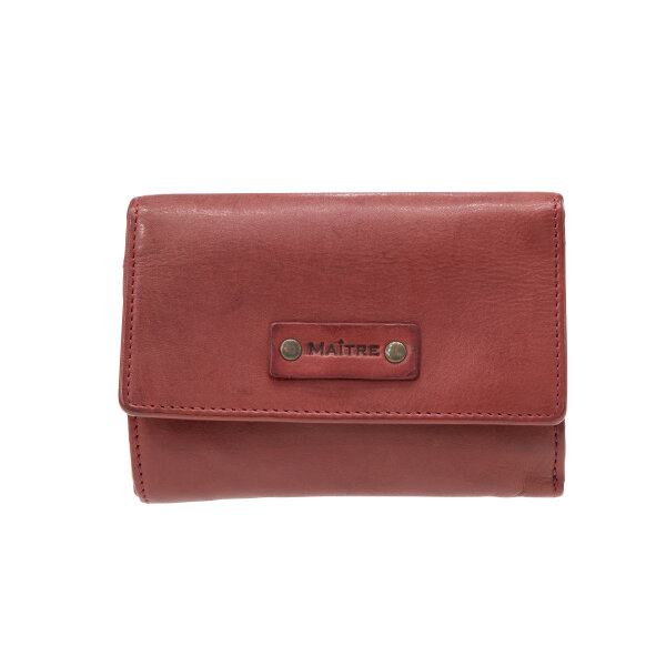 Maitre Steinbach 4060001754  Doris Purse Mh12F Leder Geldbörse Vintagelook 300 red