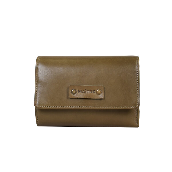 Maitre Steinbach 4060001754  Doris Purse Mh12F Leder Geldbörse Vintagelook 661 olive night