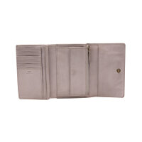 Maitre Steinbach 4060001754  Doris Purse Mh12F Leder Geldbörse Vintagelook 801 light grey