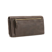 Maitre Steinbach 4060001790 Immine Purse Lh14F Leder Geldbörse Vintagelook 702 dark brown