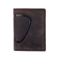 Strellson Baker Street Knox Billfold V8 Herren Geldbörsen Hochformat dark brown