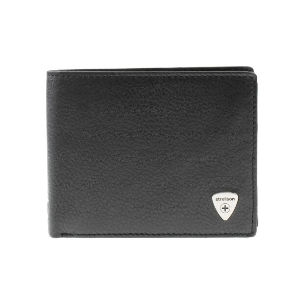 Strellson Harrison Myles BillFold H8 Herren Geldbörsen Leder Querformat black